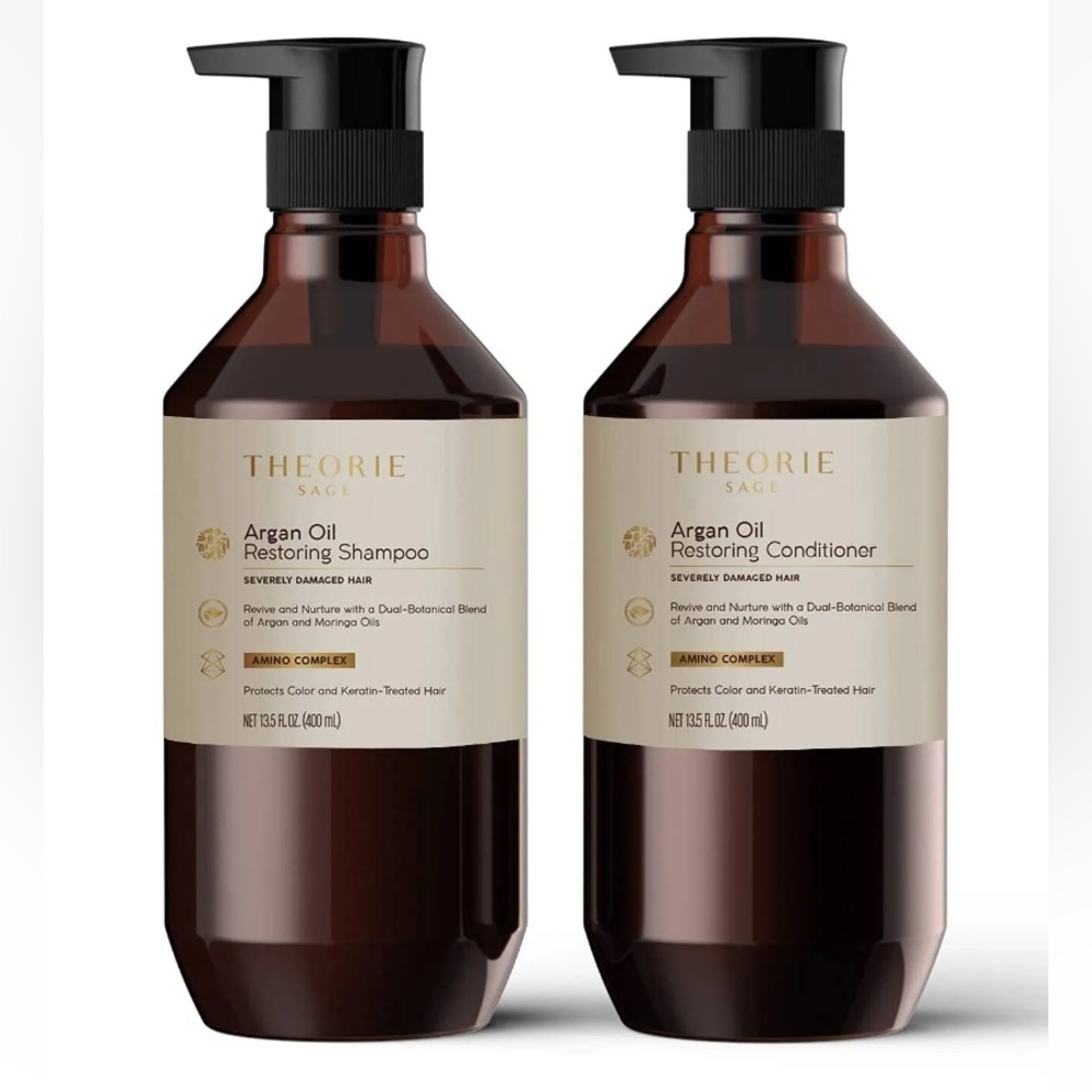 Theorie Sage Argan Oil Restoring Shampoo & Conditioner Set 27 oz (800m) Each